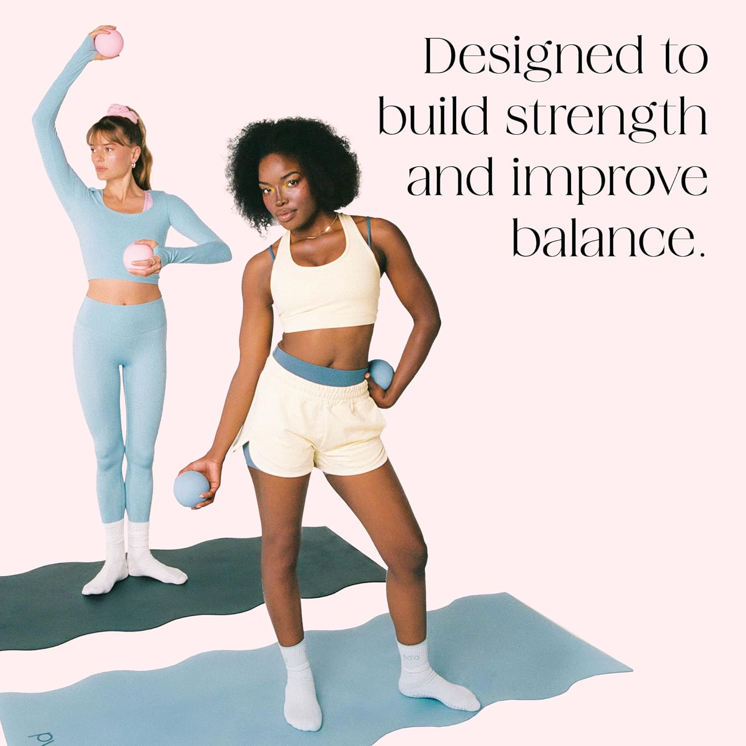 Bala Power Ball, Weighted Toning Exercise Ball for Pilates, Yoga, Home Fitness & More - Workout Ball for Strength & Core Training, Aerobics & Working Out to Improve Balance & Sculpt - Image 5