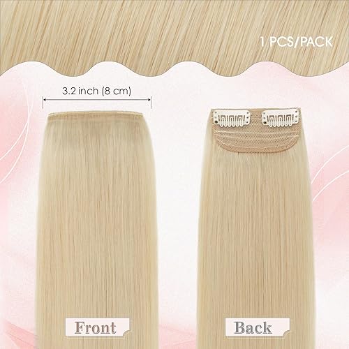 Miniatura 2 de SEGO Extensiones de cabello con pinzas para mujer, 100% cabello humano Remy, mini extensiones con 2 clips, extensiones cortas para añadir volumen de