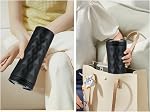 URZOP Stainless Steel Travel Coffee Mug 17OZ Tumbler Leakproof Vacuum Insulated Bottle Reusable Coffee Cup with Spill-Proof Lid(Black