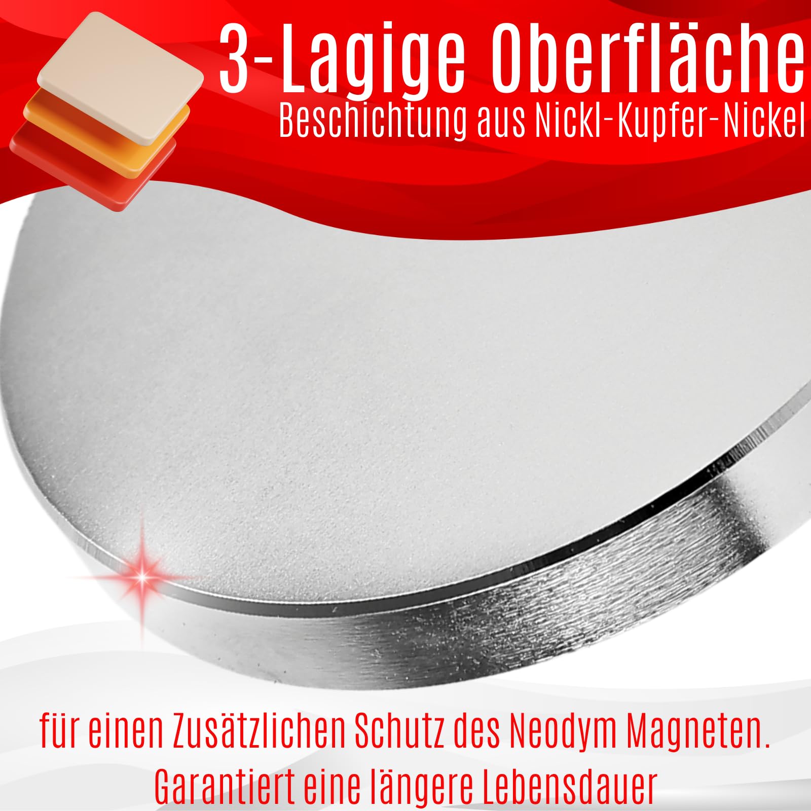 Magnes neodymowy N52 tarcza 280 kg – super mocna tarcza magnetyczna o średnicy 80 mm – okrągłe magnesy neodymowe bardzo mocne tarcze okrągłe, płaskie