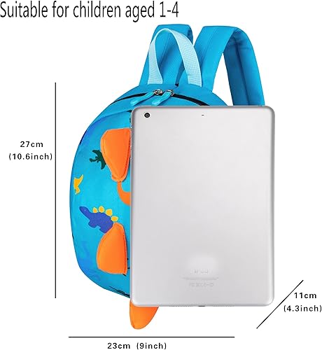 Miniatura 2 de YUPING Mochila de dinosaurio para niños pequeños con correa de seguridad para niños y niñas