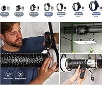 Vista 2 de Abrazadera de manguera de acero inoxidable ajustable de 6 a 1.496 in, abrazaderas de manguera de engranaje helicoidal, kit surtido para fontanería