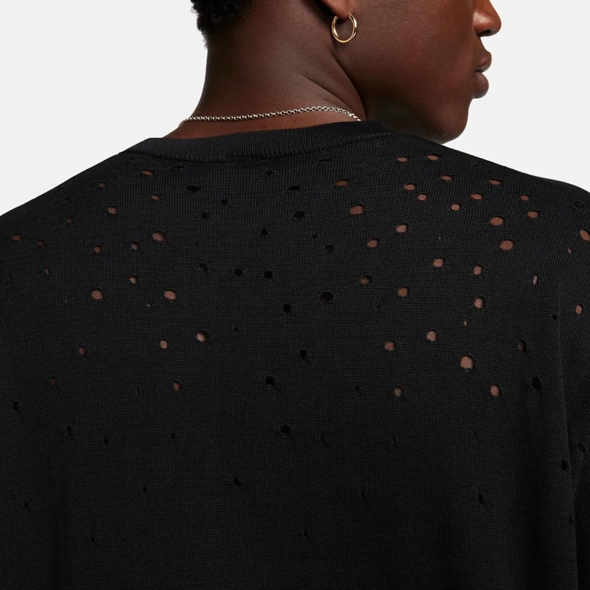 Nike Sportswear Tech Pack Men's Long-Sleeve Sweater (FN2612-010, Black) Size Large