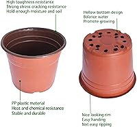 Vista 3 de Macetas de plántulas, macetas de plástico para plantas de semillero, macetas de vivero, contenedor de plantas apto para germinación de semillas