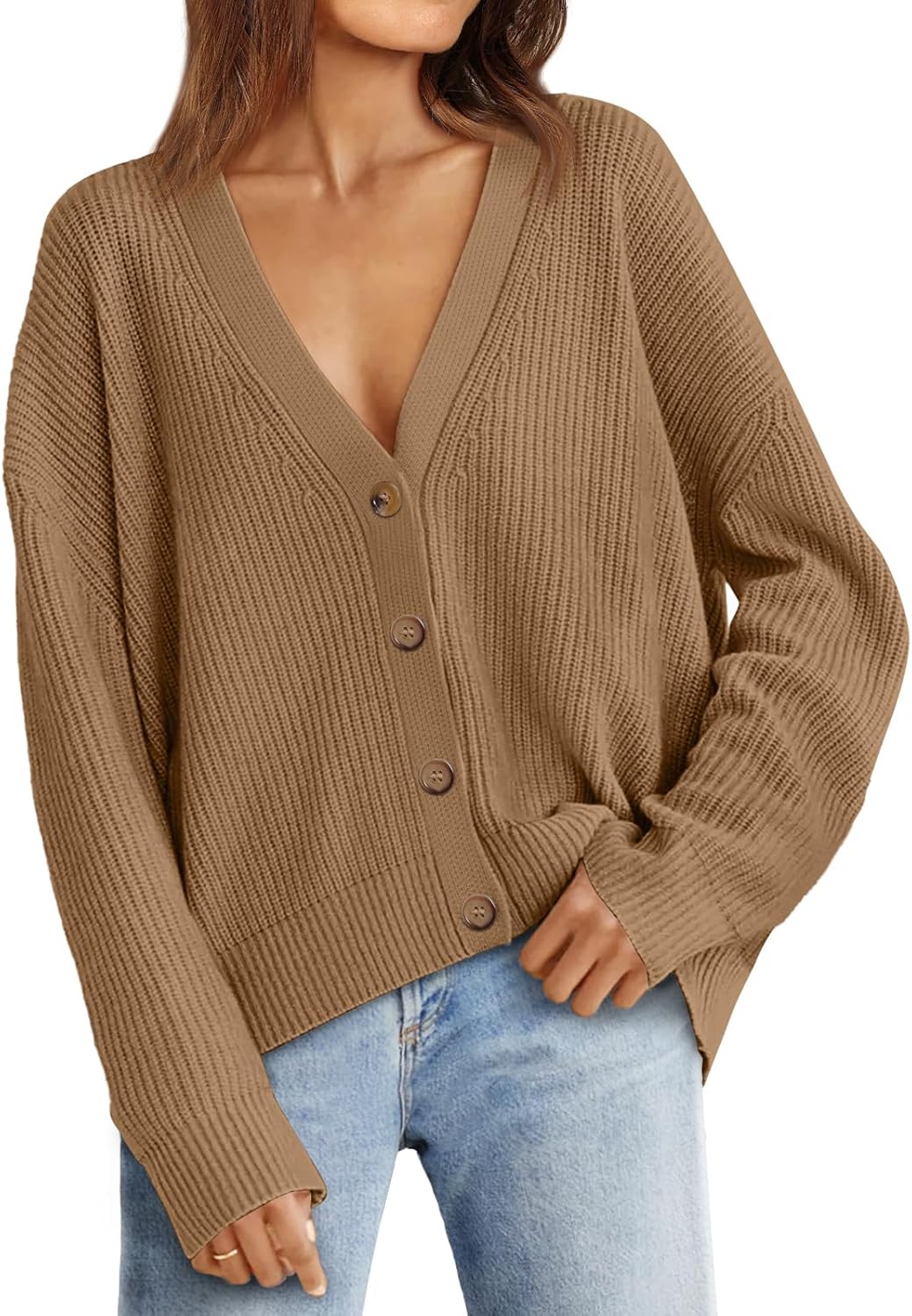 LILLUSORY Cardigan Sweaters for Women 2025 Fall Fashion Oversized Lightweight Sweater Knit Work Casual Outfits Clothes