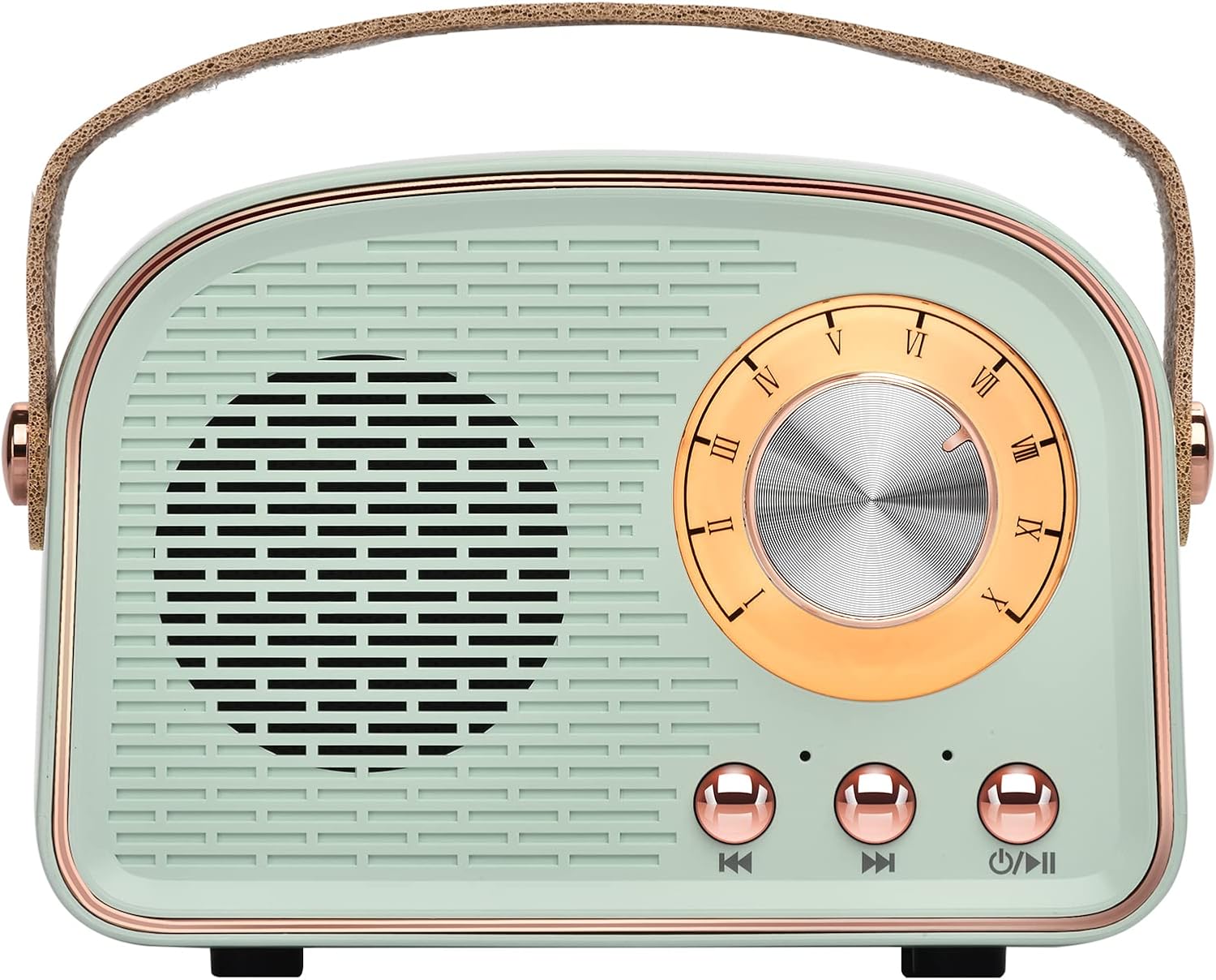 Aresrora Retro Bluetooth Speakers,Wireless Vintage Speaker,Outdoors Wireless Portable Bluetooth Speaker Supports TWS Pairing/U-Disk/TF Card/AUX for Home,Travel,Outdoor (Cyan)