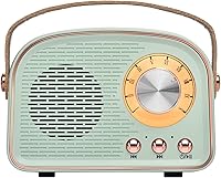 Vista 9 de Altavoz Bluetooth retro, altavoz vintage inalámbrico, altavoz Bluetooth portátil inalámbrico para exteriores, compatible con emparejamiento