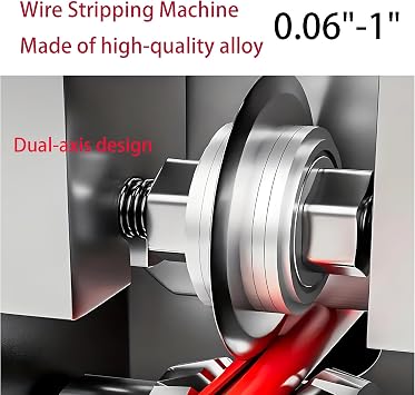 Manual Wire Stripping Machine Gauge Wire 0.04-1 inches, Scrapping Copper Wire Peeler Machine, Drill Powered Cable Wire Peeler Stripping Tool with Hand Crank for Scrap Copper Wire Cable Recycling