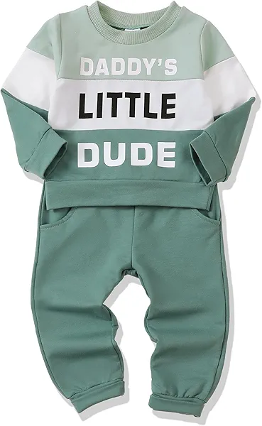 XUANHAO Toddler Baby Boy Clothes Infant Boy Outfits Sweatshirts Pants Set Fall Winter Clothing 12 18 24 Months 2T 3T 4T