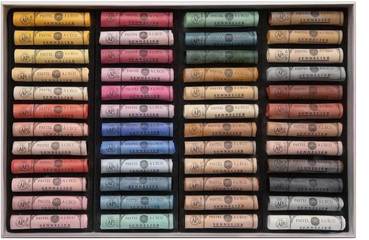 Sennelier 48 Pastello secco Pastelli teneri all'ecu - Ritratto e 2 Carte