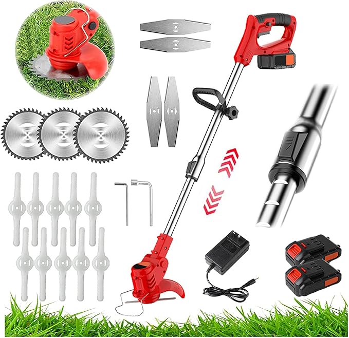 Metal Blade Strimmer, Electric Garden Strimmer with Blades
