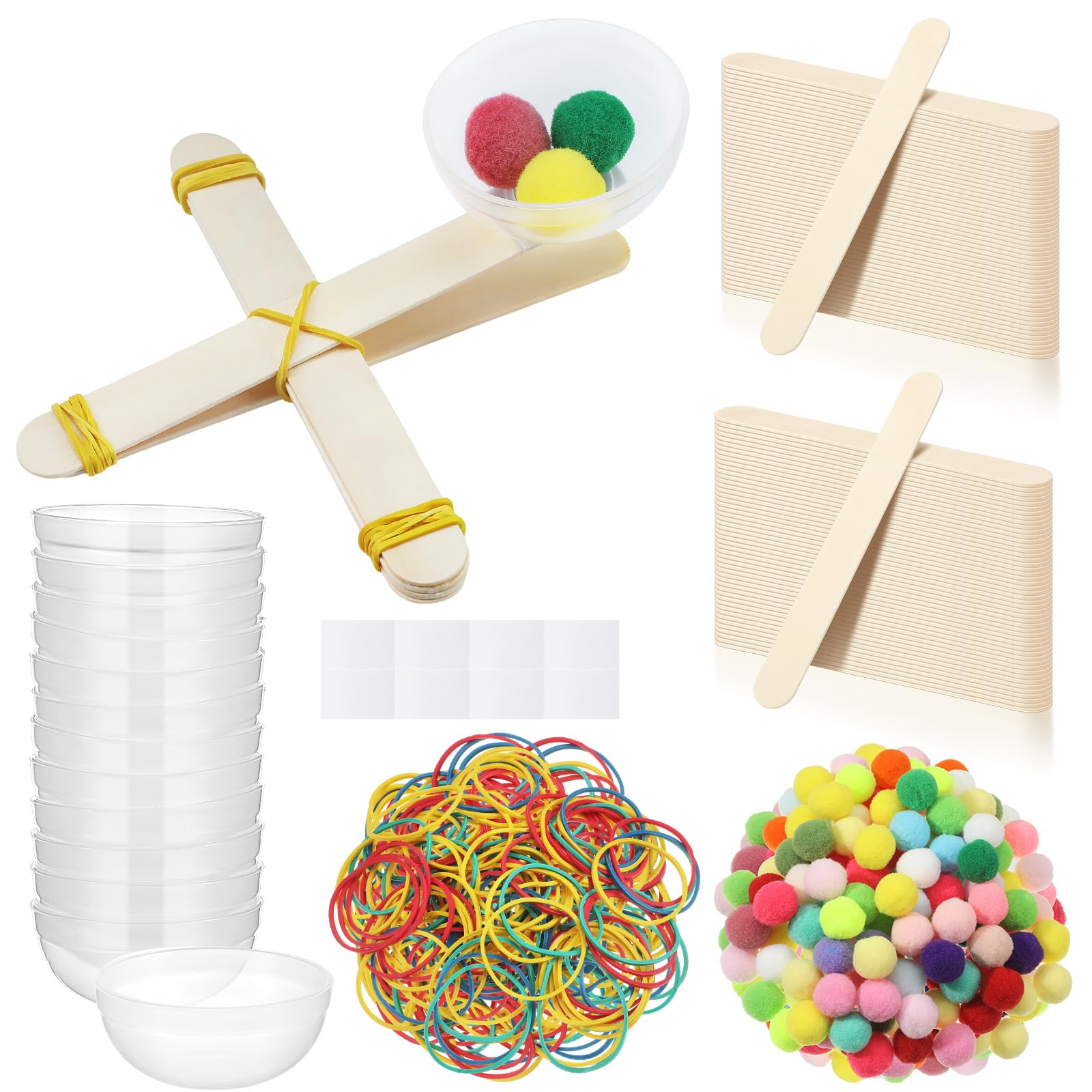 Amazon.com: Foilswirl 24 Sets Stem DIY Catapult Craft Kit Craft