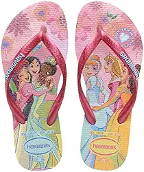 Chinelo Havaianas Infantil, Princesas Slim Kids 31/2 Rosa, Havaianas