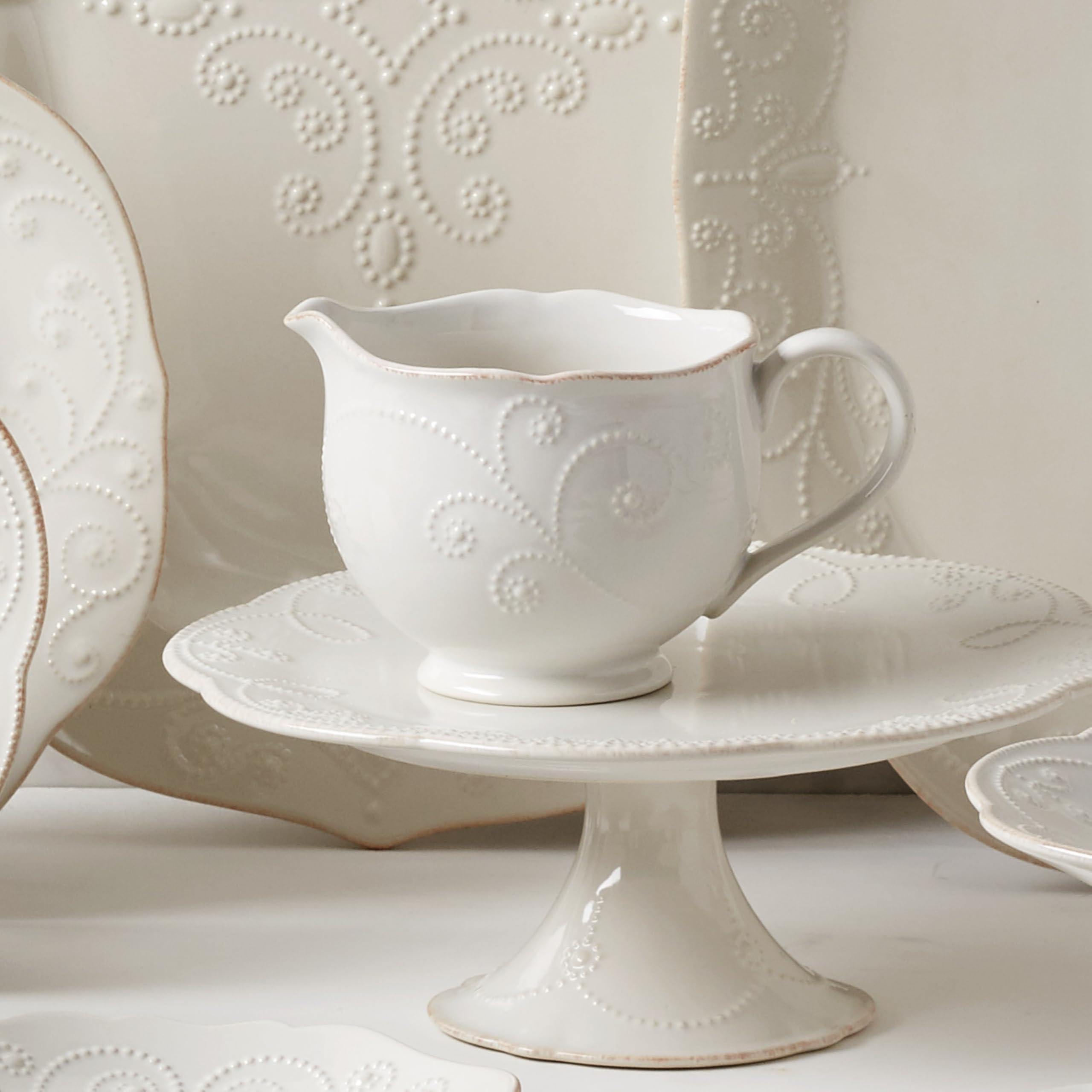Amazon.com | Lenox French Perle Sauce Pitcher, White -: Dinner Plates