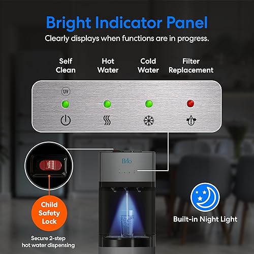 Miniatura 5 de Brio Dispensador de agua con enfriador de agua sin botella serie 500
