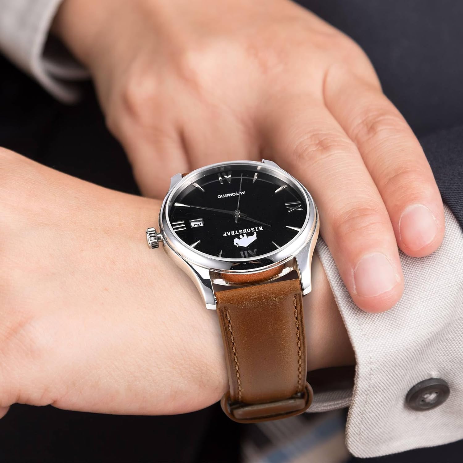 BISONSTRAP Leather Watch Strap for Men and Women, Oil Pull-Up Leather, Quick Release Replacement Bands, Band Width 18mm 20mm 22mm - Image 6