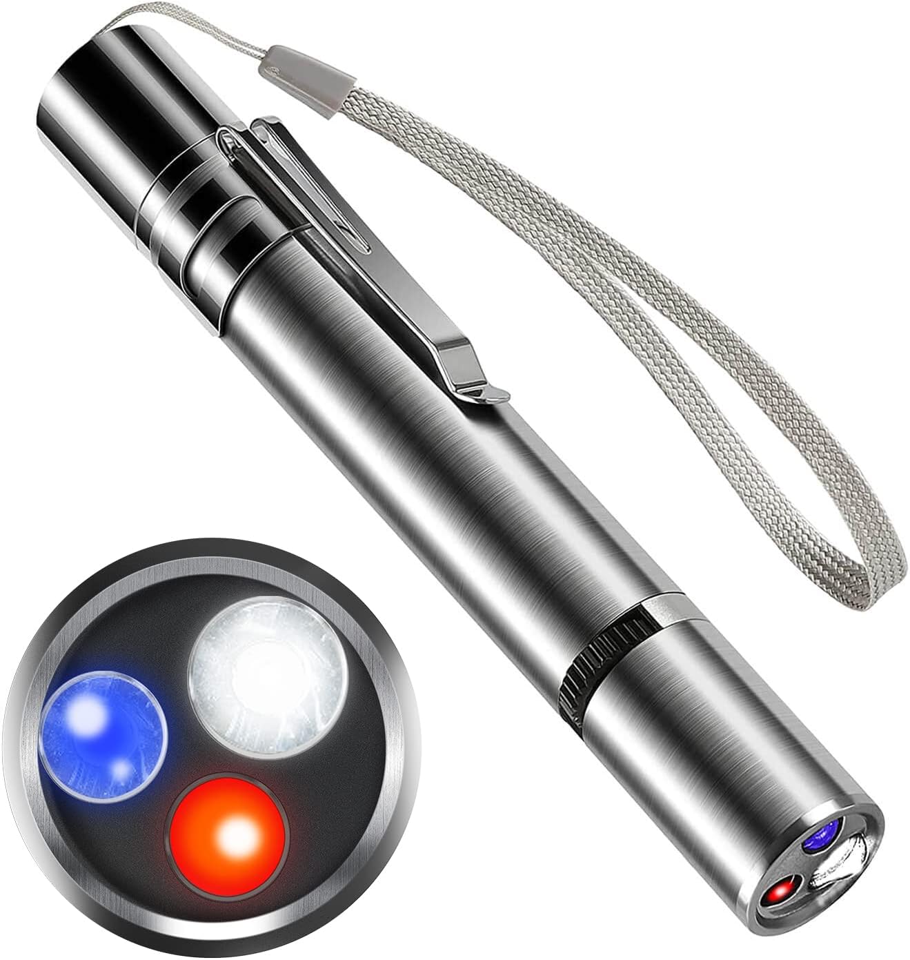 TEFIRE Laser Pointer for Cats, Dogs, Cat Laser Toy, Kitten Laser Pen Toy to Play, USB Rechargeable 7 Adjustable Patterns Red Light Interactive Toy