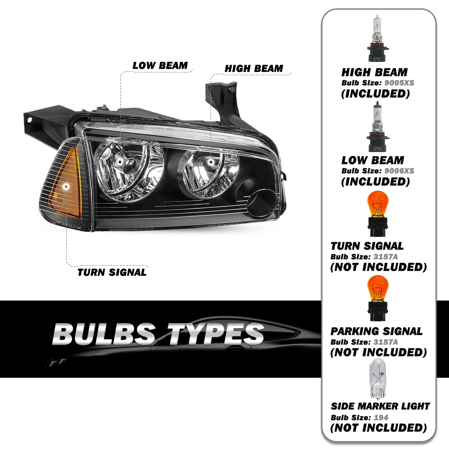 yellow lost mary vape 1995 BMW 530i Brightest 9005/HB3 9006/HB4 H10/9145/9140 6500K White IP68 LED Headlight Fog Light Bulbs Combo 6Pcs SEALIGHT main image 0