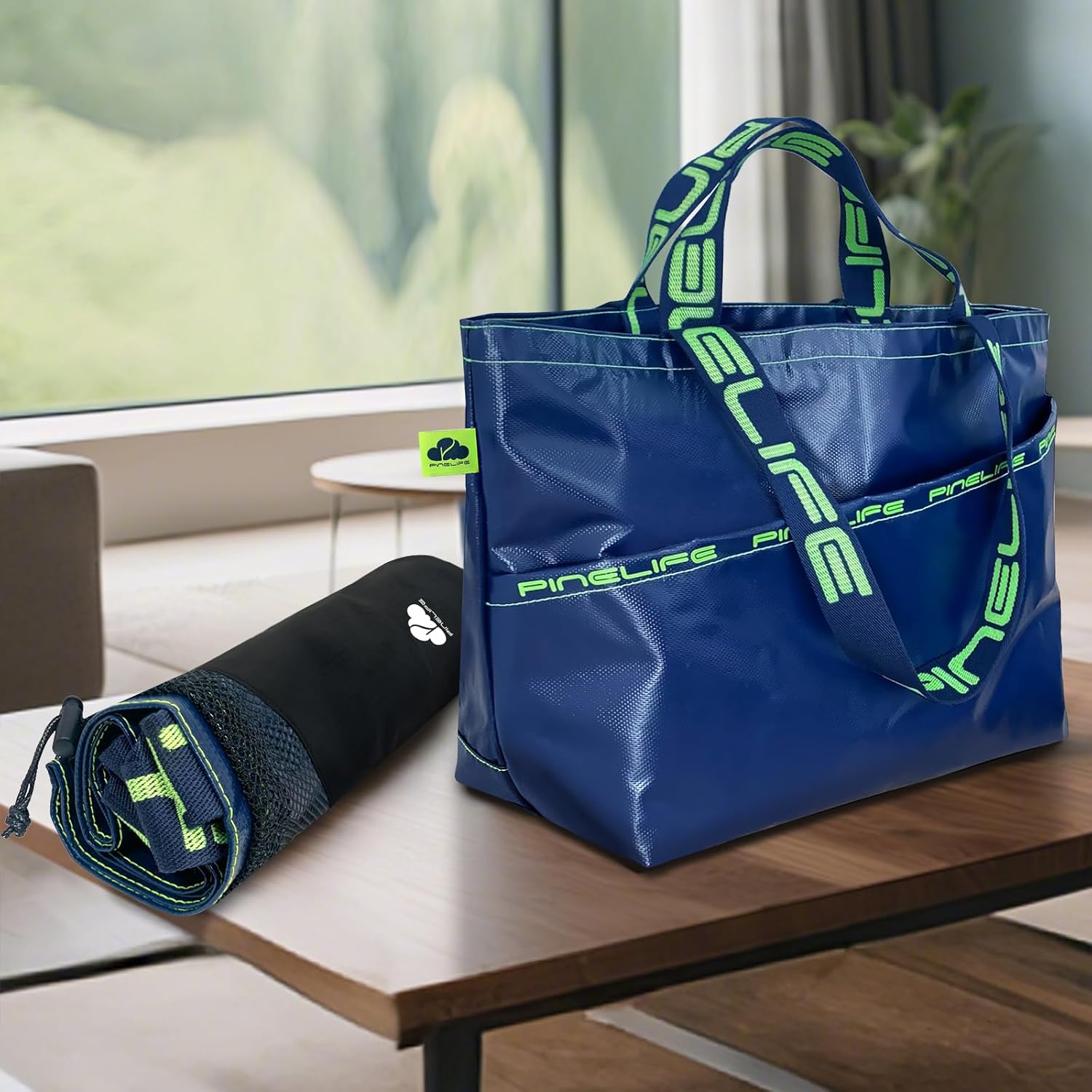 Extra Large Tote Bag Foldable Waterproof Summer Beach Bag for Women Men, Dual Handles, for Swim Gym Camping Shopping - Image 9