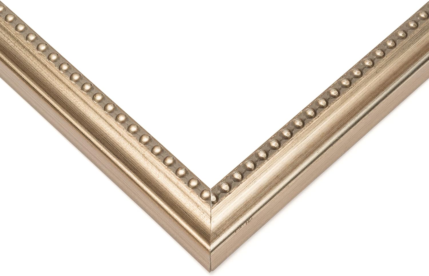 CountryArtHouse Picture Frame Moulding (Wood) 18ft bundle - Traditional Antique Silver Finish - 0.75" width - 1/2" rabbet depth