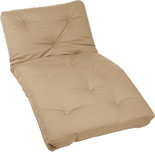 Miniatura 262 de Poly Solid - Colchón de futón completo, 8 pulgadas, color azul polvoriento Negro -,Azul,rosado (Blush Pink),Borgoña,Burnt orange,2-Burnt