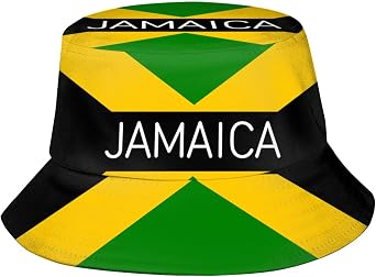 Jamaica Bucket Hat Unisex Fashion Summer Sun Hat Fisherman Hat Outdoor Travel Beach Hat for Men Women