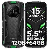 DOOGEERugged Fire 3 Rugged Smartphone Android 15, 8350mAh Telefono Indistruttibile