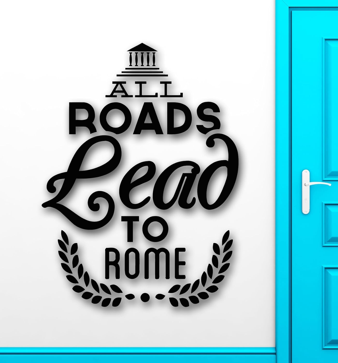 Wall Stickers Vinyl Decal Italy All Roads Lead to Rome