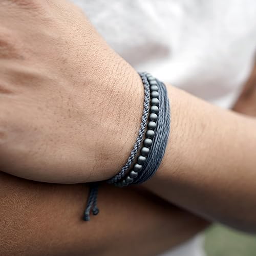 Miniatura 134 de Handmade Natural Stone Beaded Healing Bracelet Gift for Men Adjustable Rope String Bracelet