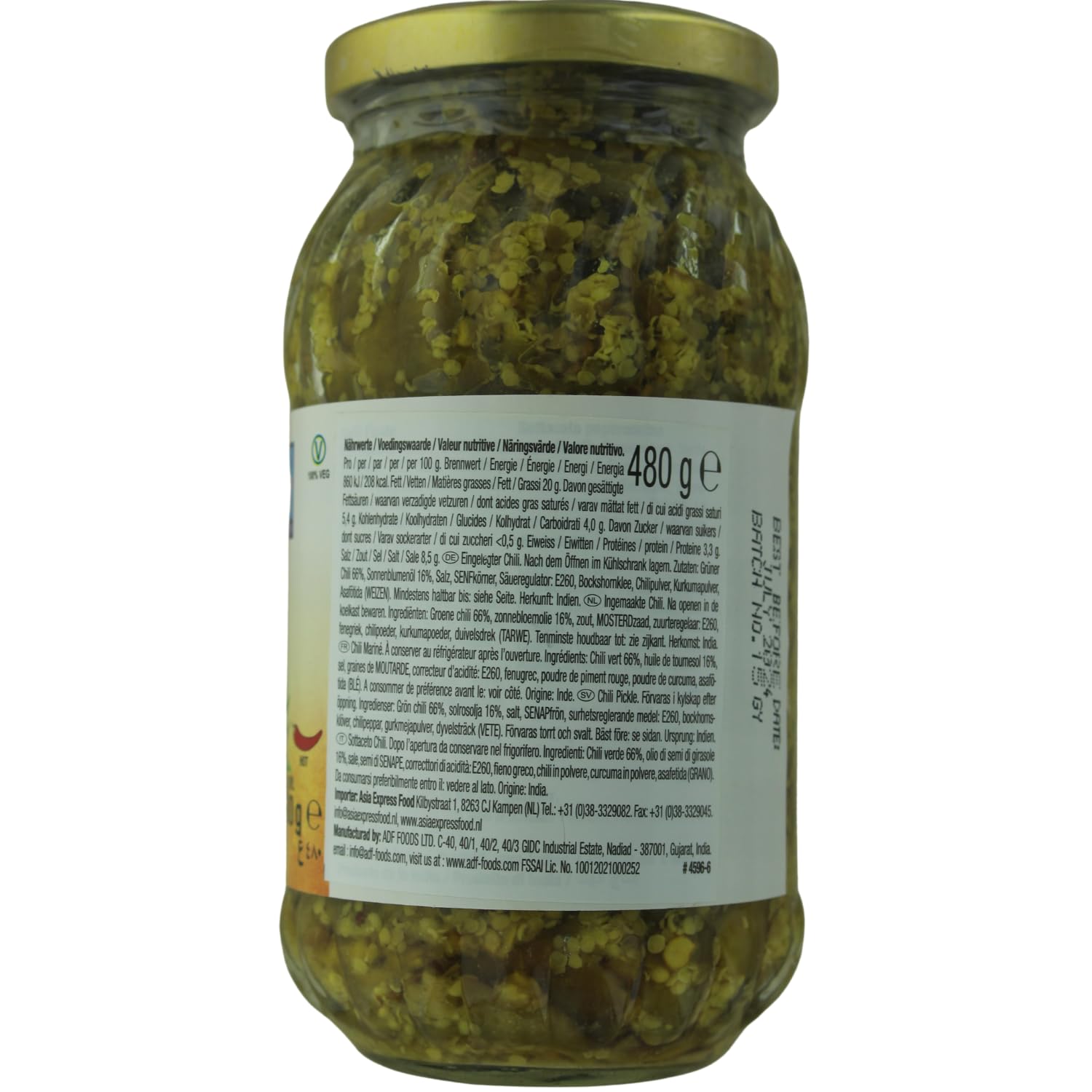 ASHOKA - Eingelegte Chilli - Multipack (6 X 480 GR)