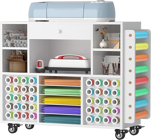 Amazon.com: Craft organization and storage Cart Compatible with Cricut ...