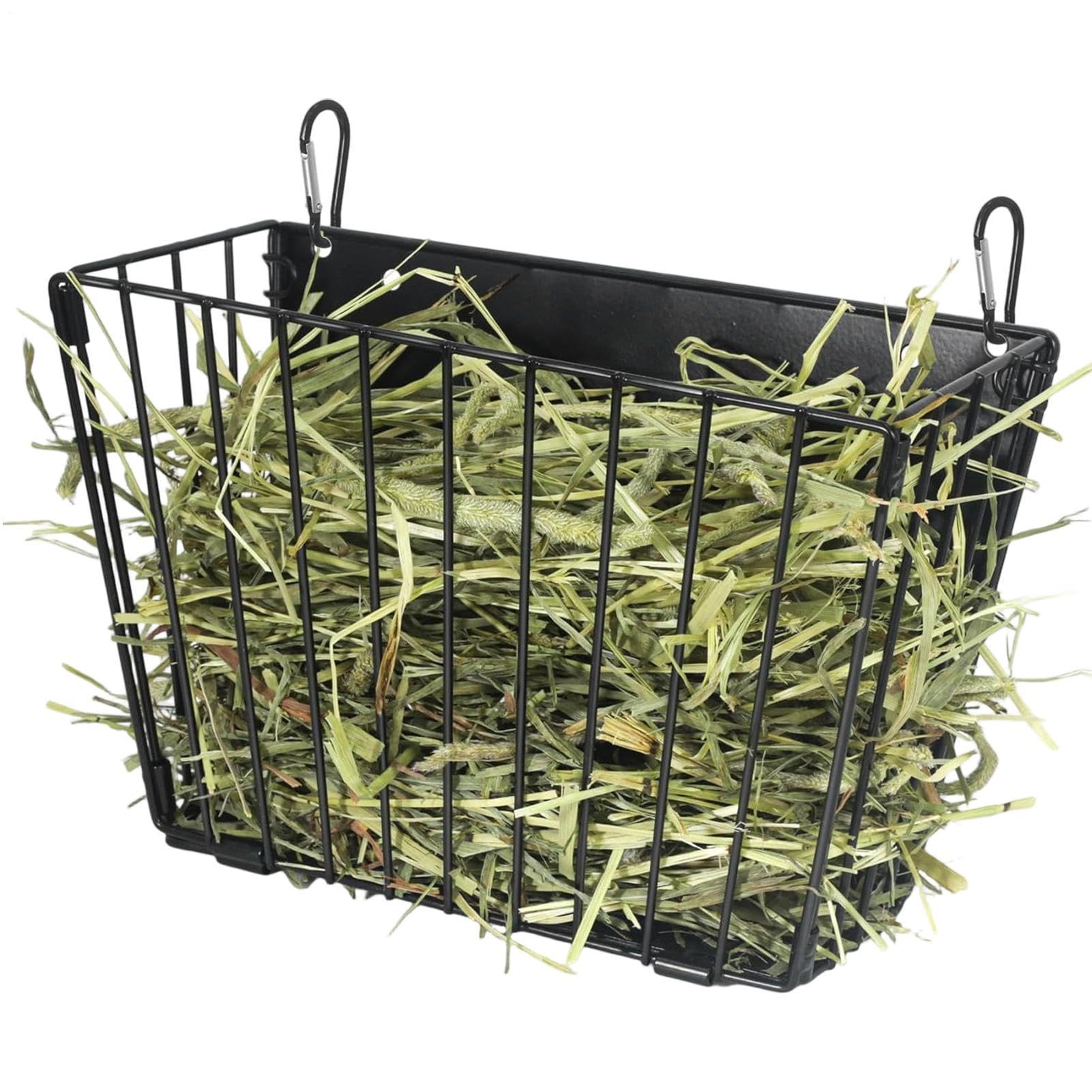 Râtelier à Foin pour Lapin,Rangement de Nourriture Pliable avec Crochet - Distributeur de Foin en Cadre Métallique pour Lapins | pour Alimentation Animaux de Compagnie Maison Cage Mur