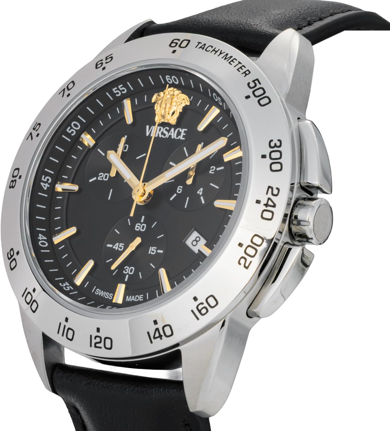 [VERSACE] メンズ 腕時計 ヴェルサーチェ Ｖスポーツ VEKIA0125 クォーツ 日常生活防水 サファイアガラス ブラッ