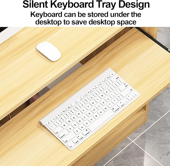 Reception Counter Desk, Checkout Counter, Modern Wooden Retail Counter, Front Counter Desk With Lockable Drawers, Stations Counter Table, For Checkout Office/Beauty Salon/Lobby/Clothing Store ( Color