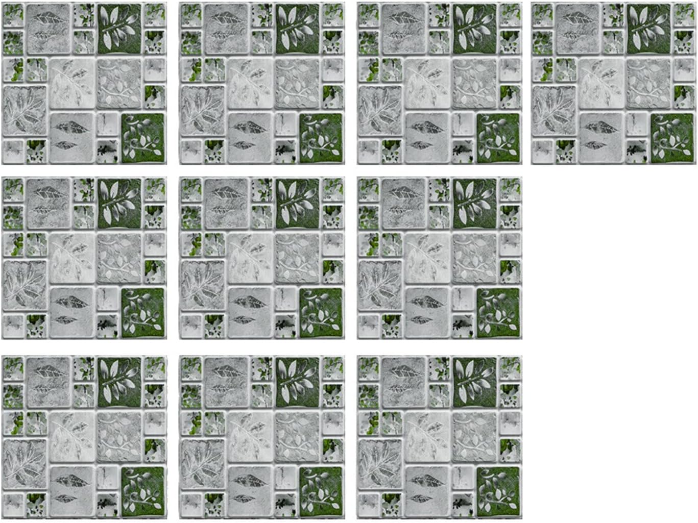 TUNKENCE 10Sheet SelfAdhesive Wall Tile Self Adhesive