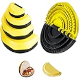 4-in-1 Tortilla Sealer, Tortilla Crimper & Quesadilla Maker - 4/6/8/10-inch Separation Crimper Plates, Make Sealed Tacos, Sandwich, Burritos & More, BPA-Free, Dishwasher Safe, Yellow & Black