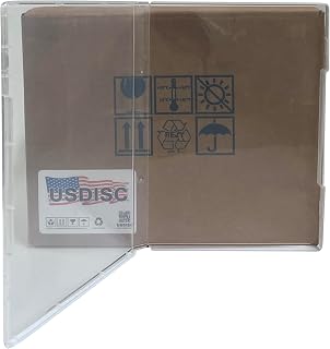 USDISC Storage Stamp Cases Standard, Style 2, 14mm Clear Mount, Clear, Pack of 50
