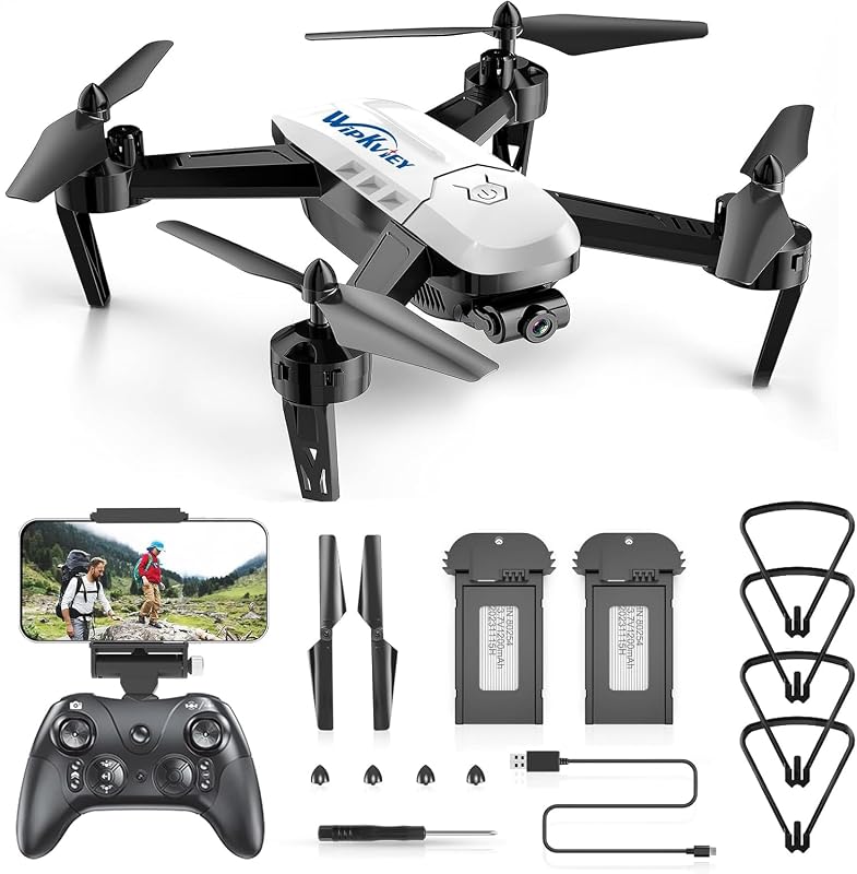 SHANTOU TIANYI T6 Drón HD 1080P Kamerával, WiFi Élő Videó, Magasságtartás, 3D Bukfenc, Gesztus és Hangvezérlés