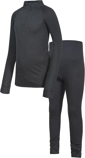 Unite360 Kids Black Quick Dry Base Layer Set