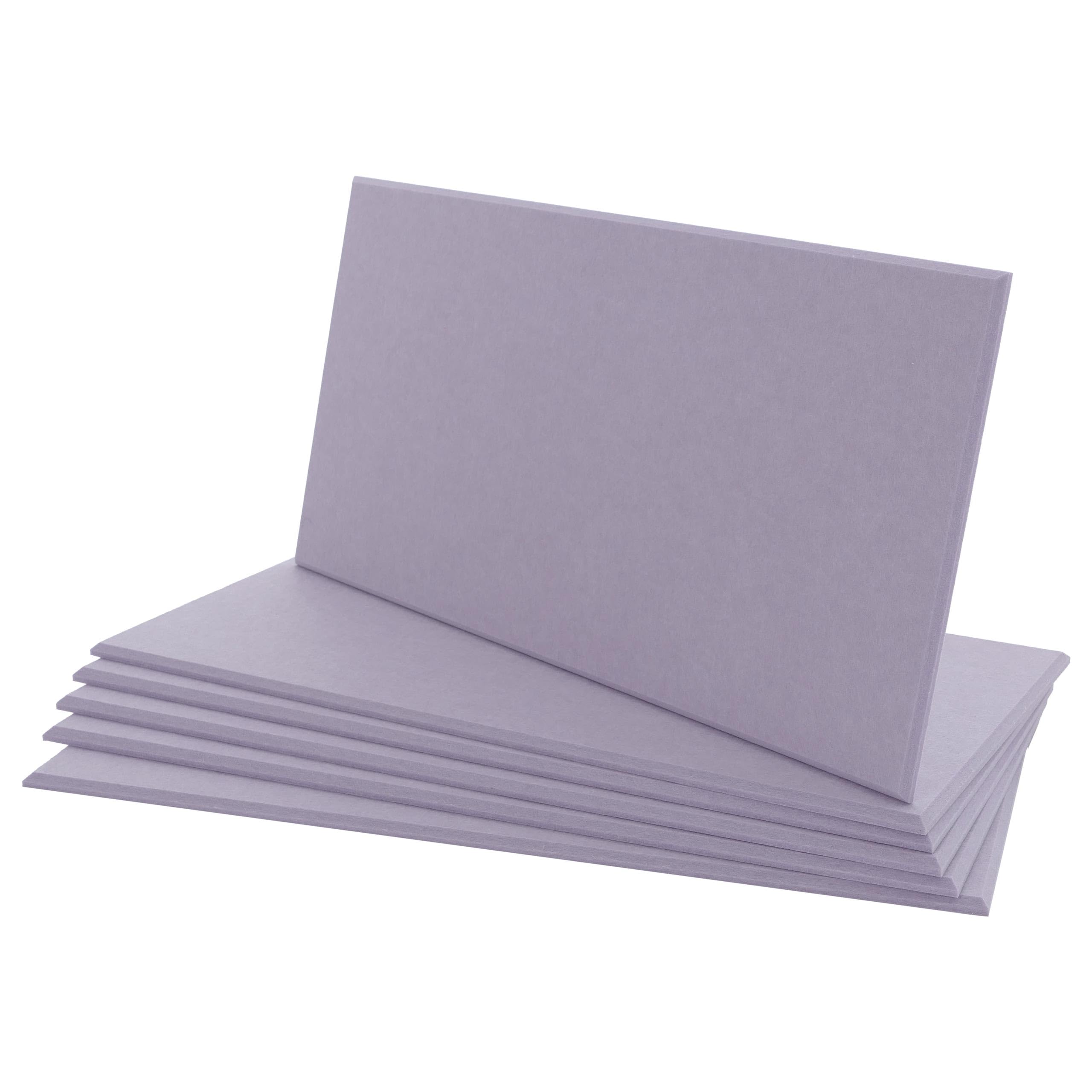 Mendler Zestaw 6 paneli ściennych akustycznych HWC-L52, panele ścienne, płyty akustyczne, izolacja 1 m², powierzchnia 60 x 30 cm, kolor liliowy