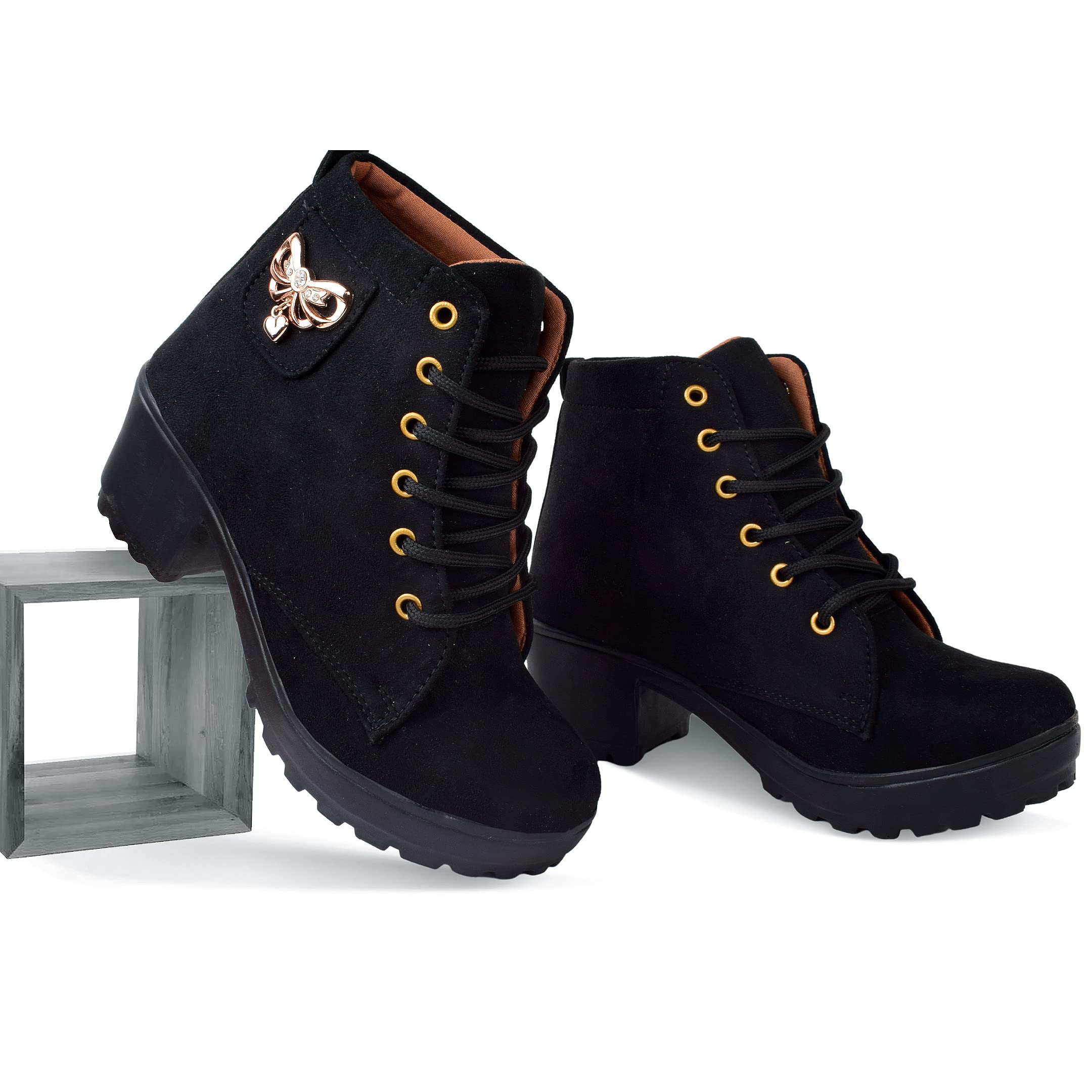 KRAFTER Women's & Girl's Classic Winter Boot-HP-113-Suede-38 4