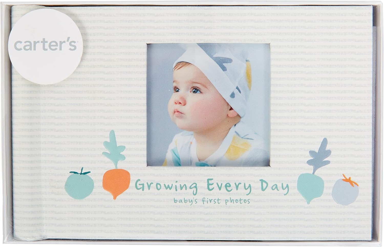 Carter's BP73-24958 Growing Every Day Baby Brag Book Photo Album, 20 Pages and 7.15" x 4.5", Multicolor