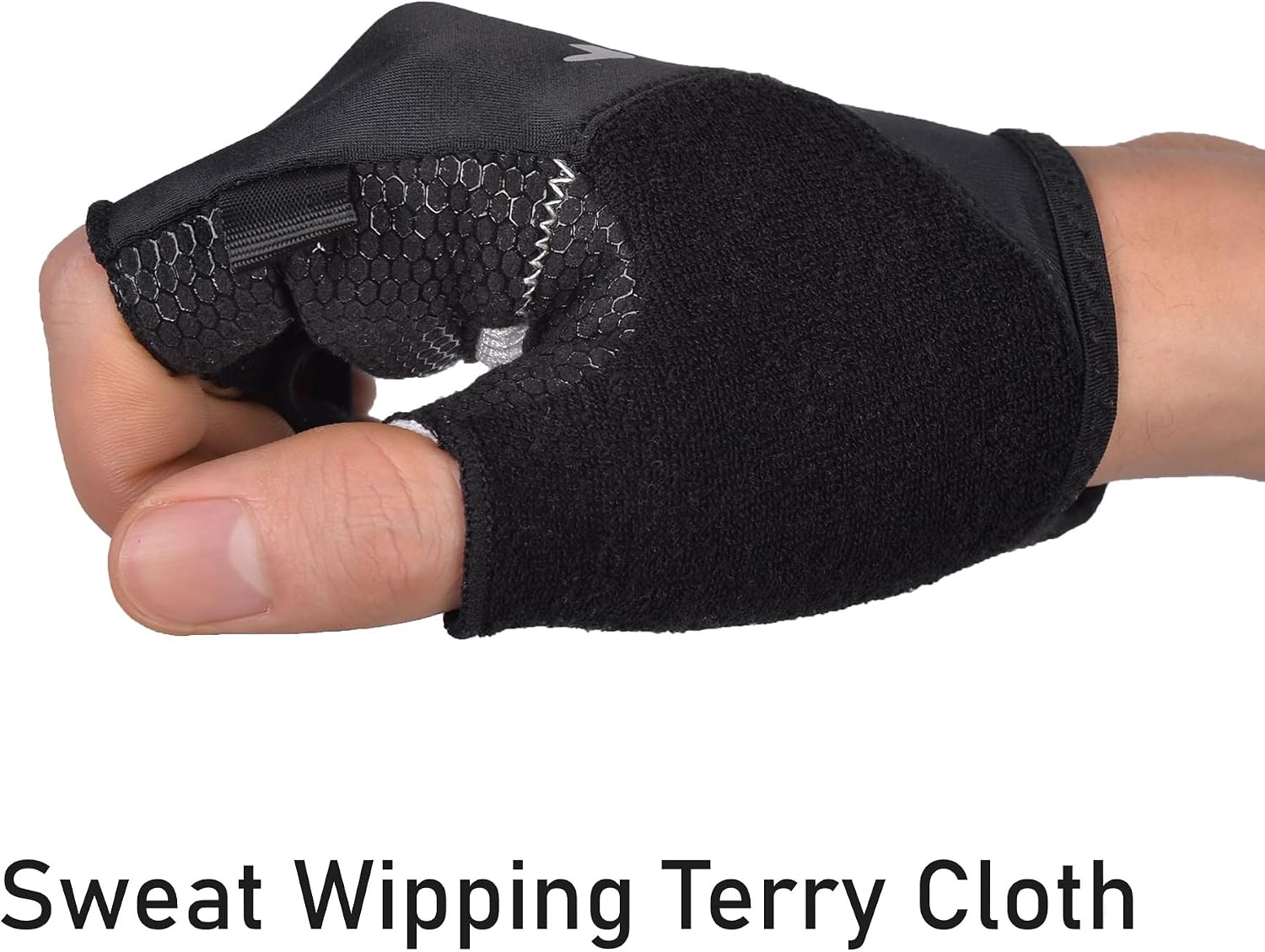 Cycling Gloves with Shock-Absorbing Pad, Unisex Half Finger Bike Gloves Lightweight Biking Gloves for Mountain Road Biking