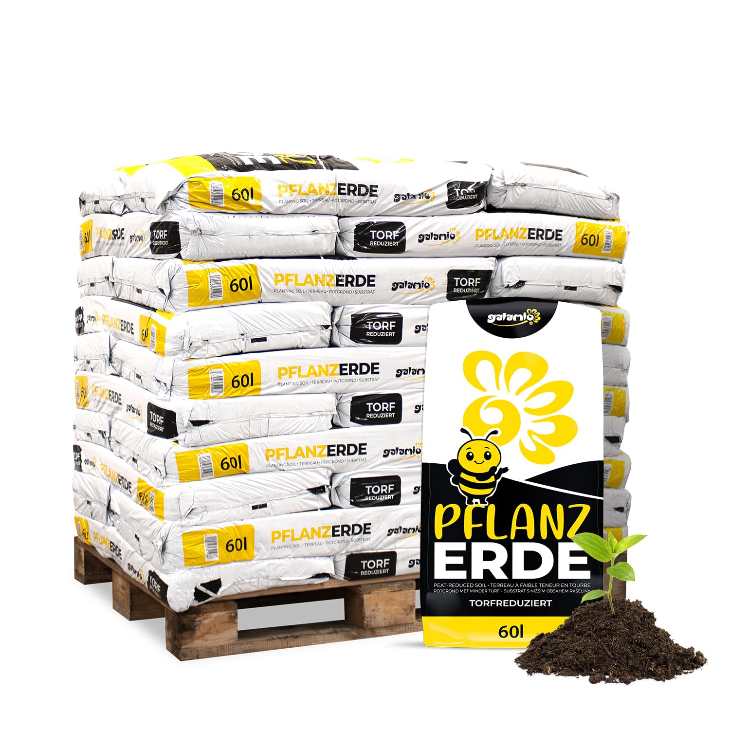 GALAMIO Pflanzerde 1.800 L (30 x 60 L) 1 Palette
