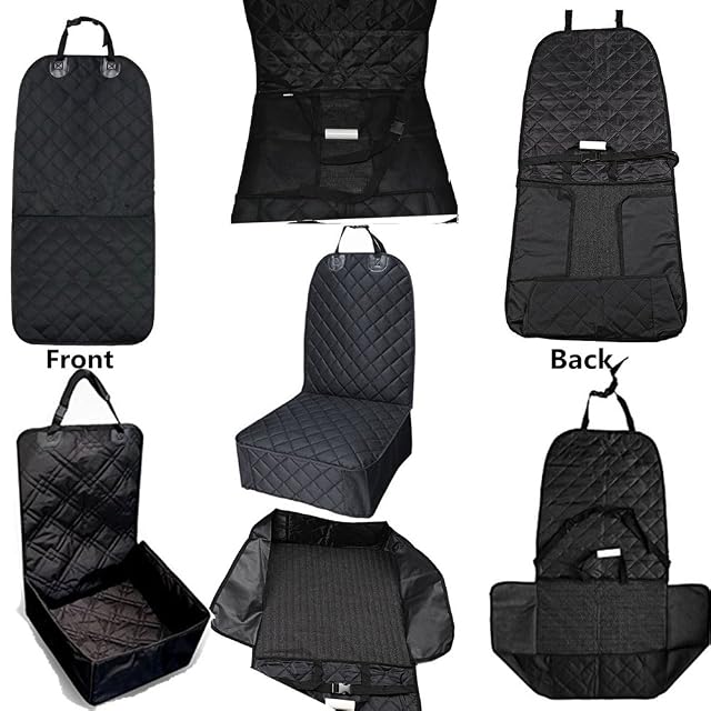 Foto 6 de 7 de HCMAX Mascota Coche Cubierta de Asiento Delantera 600D Heavy Duty Impermeable Antideslizante Respaldo de Goma…