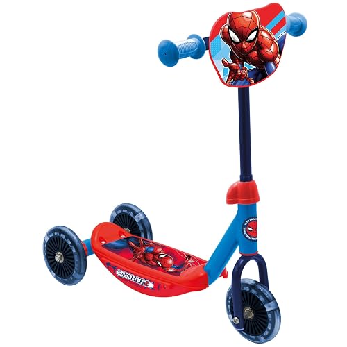 Disney Stitch Scooter Triciclo, Scooter de Equilibrio, Ajustable, hasta 20 kg (Spider-Man)