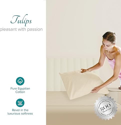 Vista 146 de Carressa Linen Juego de sábanas 100% de algodón egipcio, tamaño Queen, 6 piezas de 800 hilos de algodón egipcio, tamaño Queen, color blanco, suave