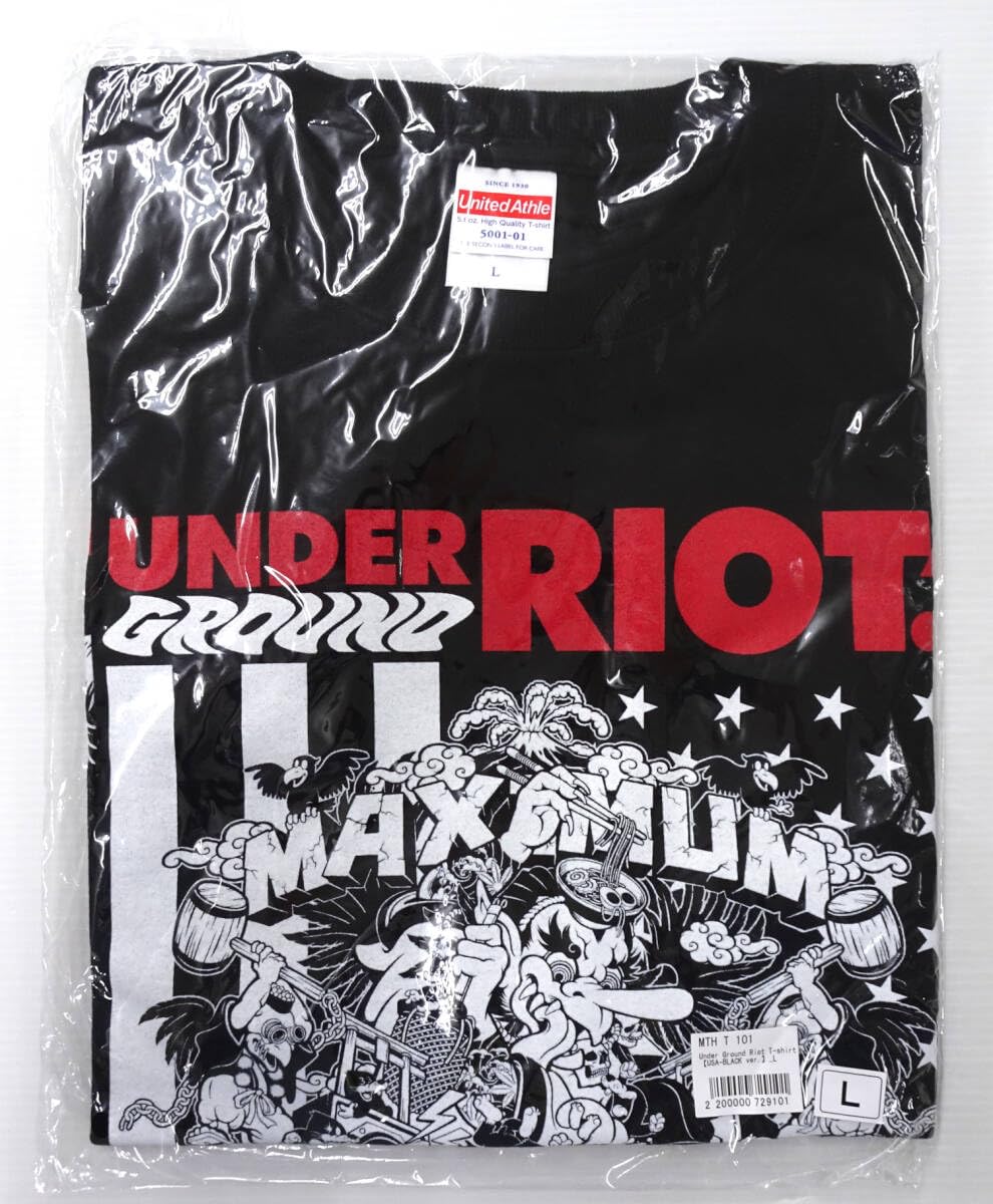 マキシマムザホルモン Under Ground Riot T USA-BLACK Amazon.co.jp: マキシマムザホルモン 公式グッズ Under Ground