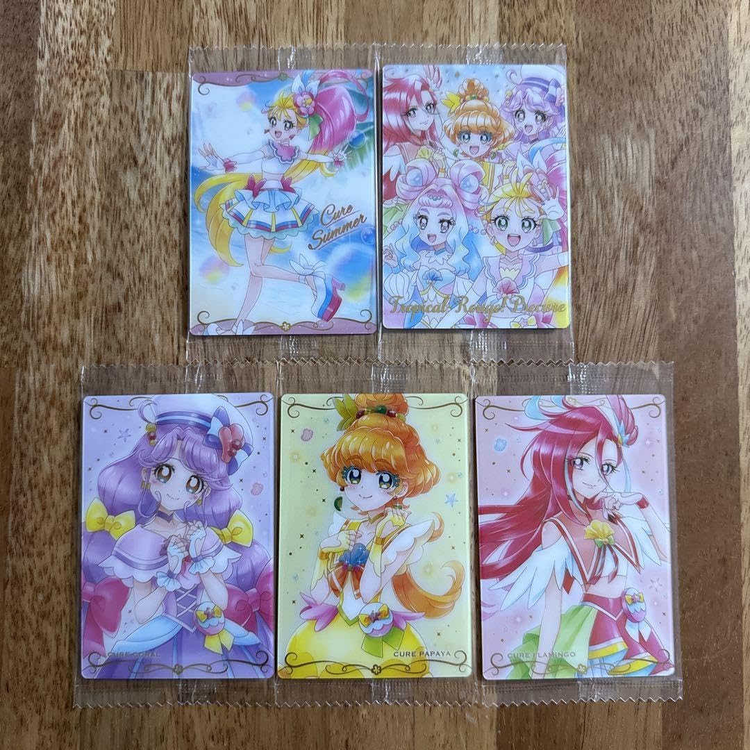 トロピカル〜ジュプリキュア カード 集合絵 サマー パパイア コーラル ラメール トロピカル〜ジュプリキュア カード 集合絵 サマー パパイア