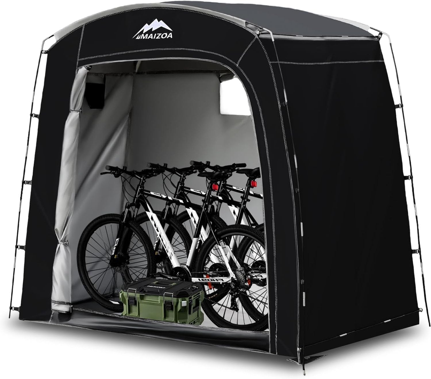 Bicycle Storage Shed Tent, 83 * 32 * 73 Inches Outdoor Portable Storage Tent, Made of 210D Oxford Cloth PU4000mm Waterproof Fabric, Suitable for Storing Bicycles, Motorbikes, Garden Tools, Lawn Mowe